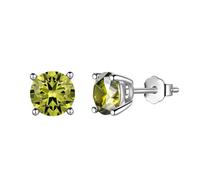 Aurora Tears Boucles d'oreilles à tige en argent sterling 925 avec pierre de naissance - Bijoux cadeaux pour femmes et hommes DE0214, One size, Métal, Zircone cubique