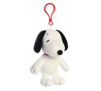 Aurora Timeless Peanuts Snoopy Keychain Stuffed Animal - Classic Characters - Lasting Memories - White 4.5 inches