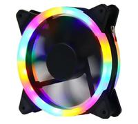 Aurora Ventilateur Refroidissement Silencieux Froid RGB Éclairage Double Face Pour Boîtier D'ordinateur Lumière Couleur LED 12cm Accessoires Montage PC(Four colors)