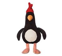 Aurora World- Aurora, 61514, Feathers Mcgraw, Wallace & Gromit, Peluche éco-Responsable, Noir & Blanc, Black & White