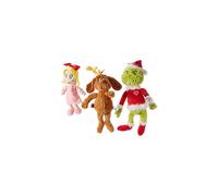 Aurora World Dr. Seuss Cindy Lou Who 12", Grinch Santa 19", et son chien Max 18" Ensemble sp?cial de No?l de 3 peluches