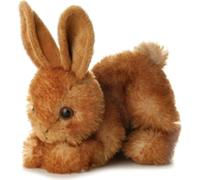 Aurora 8-inch Flopsie Rabbit, Brown Small Single