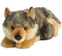 Aurora World MiYoni Loup couché peluche env. 28 cm - Personnage en peluche