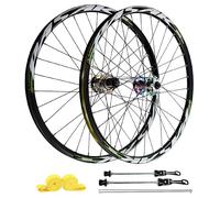 AuroraXQ Paire Roue VTT 26"/27.5"/29", Freins à Disque 32H Jante en Alliage D'aluminium & Moyeu HG Roue Avant 100x9mm / 135x10mm Roues Arrière Compatible 7-12 Vitesse et 1,25 ~ 2,25" Pneu(Multicolor,2