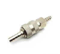 Aurore 2pcs Norme européenne UE Coupleur de connecteur de couplage Rapide de Type pneumatique Euro Coupleur for compresseur d'air 6 mm 8 mm 10 mm Barb (Color : EU 6mm)