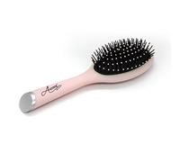 Aurore Beauté - Brosse à Cheveux Démêlante avec Poignée - Bouts Arrondis Doux - Démêle Tous les Types de Cheveux - Brosse Ovale à Soufflet - Rose Pastel