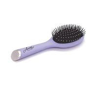 Aurore Beauté - Brosse à Cheveux Démêlante avec Poignée - Bouts Arrondis Doux - Démêle Tous les Types de Cheveux - Brosse Ovale à Soufflet - Parme ou Vert Pastel