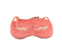 Aurore Beauté - Masque de sommeil en Satin - Masque de Nuit Brodé - Masque Doux et Confortable pour les Yeux - Yeux Mignons Fantaisie - Motif Chat