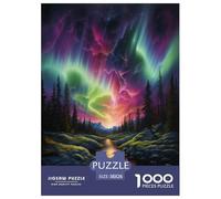 Aurores boreales en Norvège Puzzle 1000 Pièces Educa Jouet en Bois Cadeau Unique De l'art De La Décoration Jeu Éduchatif Challenge Toy Adultes & Enfants des 14 Ans 38x26cm/1000pcs