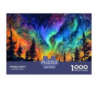 aurores du Nord 1000 Pièces Puzzle Adulte Un Puzzle Difficile Jeu Éduchatif Défi Jouets Enfants Jeu De Puzzle pour Toute La Famille Décoration De La Maison 70x50cm/1000pcs
