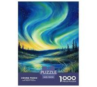 aurores du Nord 1000 Pièces Puzzles pour Adultes sur Le Thème De paysages naturels Qualité Supérieure Impossible Loisir Détente Écologique Jeu Relaxant 70x50cm/1000pcs