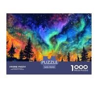 aurores du Nord1000 Pièces PuzzlePièces Astronomie pour Adultes Jeu D'Intelligence Difficile EtStimulant DécoRationde La Maison 70x50cm/1000pcs