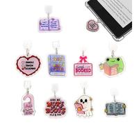 Auroriel 9er Set Capuchons Anti-Poussière Charm Type C pour E-Reader Paper White 11ème Génération Accessoires Anti-Poussière Kindle pour Amateurs de Livres Femmes Hommes