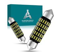 AURORIONCG Ampoules Navette LED C5W 39mm 12V 24V, Blanc 6500K | Lot de 2; pour Éclairage Intérieur de Voiture et Plaque Immatriculation; Compatible 12V 24V; Taille d'Ampoule Navette 39 mm