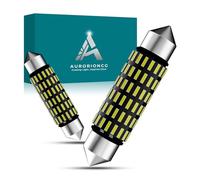 AURORIONCG Ampoules Navette LED C5W 41MM Canbus 12V 24V Plafonnier Voiture | Éclairage 6500K blanc pur 350lm, puces 3014 SMD, corps aluminium, feux plaque immatriculation coffre, lot de 2 sans polarité