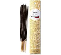 Auroshikha - Lot de 12 bâtonnets d'encens issus de la tradition indienne - 100 % naturel et sans produit chimique - Idéaux pour la relaxation et la méditation - Parfum de fleur d’oranger