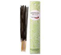 Auroshikha - Lot de 12 bâtonnets d'encens issus de la tradition indienne - 100 % naturel et sans produit chimique - Idéaux pour la relaxation et la méditation - Parfum de Lemongras