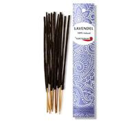 Auroshikha - Lot de 12 bâtonnets d'encens issus de la tradition indienne - 100 % naturel et sans produit chimique - Idéaux pour la relaxation et la méditation - Parfum de lavande