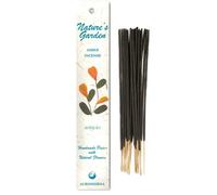Auroshikha Lot de 20 bâtonnets d'encens indiens Natures Garden Incense Sticks avec des huiles essentielles élégantes Roulés à la main avec bâton en bambou