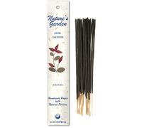 Auroshikha Lot de 20 bâtonnets d'encens indiens Natures Garden Incense Sticks avec des huiles essentielles élégantes Roulés à la main avec bâton en bambou