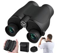 Aurosports Jumelles compactes 16x32 pour Adultes Enfants - Petites jumeau Haute Puissance avec Vision Faible - Jumelles Adultes Puissance avec Prisme BAK4 et lentilles FMC Mise au Point Facile Légères