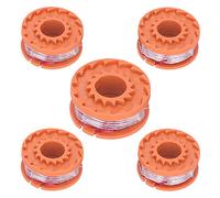 AurSoltriad Bobine de Ligne de Rechange 5 pièces pour WG150E, WG151E, WG154E, WG155E, WG157E, WG160E et WG163E - Bobine de tête de pour Tondeuse à Gazon avec Ligne en Nylon de 1,65