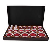 AurSoltriad Matrices de machine à capsuler, 20 tailles avec couvercle en nylon, accessoire pour machine de pressage de fond de boîtier de montre, outil de précision pour les techniciens et ama