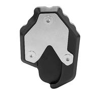 AurSoltriad Plaque d’extension de béquille latérale en aluminium CNC, agrandisseur de béquille de moto, coussinet d’agrandissement pour un stationnement stable, remplacement direct pour (Noire)