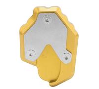 AurSoltriad Plaque d’extension de béquille latérale en aluminium CNC, agrandisseur de béquille de moto, coussinet d’agrandissement pour un stationnement stable, remplacement direct pour (Jaune)