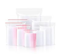 AURSTORE BASA Sachets Zip transparent, sacs à fermeture, Pochette Plastique Zippée, Emballage Transparent refermable tailles au choix Lot de (500 pcs (40 X60 mm))