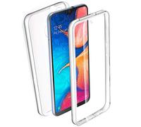 AURSTORE Coque 360 Degré Compatible avec Samsung Galaxy A20E 2019-Protection intégrale Avant + Arrière en Rigide, Housse Etui Pochette Tactile