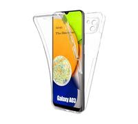 AURSTORE Coque pour Samsung Galaxy A03,Protection intégrale Avant + Arrière en Rigide, Housse Étui Pochette Tactile Protection 360 degré - Antichoc (Transparent)
