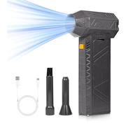 AURTEC Plumeau à air comprimé - 130 000 tr/min haute puissance avec batterie rechargeable de 8000 mAh, contrôle de la vitesse coulissante, souffleur électrique portable léger pour ordinateur, appareil