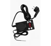AURUM Thermostat numérique pour tapis chauffant, plage de température de 20 à 42 °C, écran LED, noir, pour enracinement des semences, germination, élevage de reptiles, fermentation et brassage