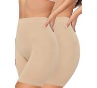 AURUZA Lot de 2 Short Leggings Sport Femme sous Jupe ou Robe Anti-frottement Pantalons de Cyclisme pour Femme Legging Court sans Couture Boxer Short Sécurité