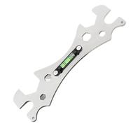 AURVIX Clé pour pomme de douche Clé spéciale de niveau multifonctionnel en acier inoxydable, mesure de Distance universelle hexagonale, règle d'angle de robinet(4mm)