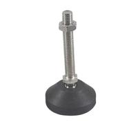 AURVIX Pieds réglables pour Meubles 2 pièces Tasse réglable M8/M10/M12 Filetage résistance à l'usure nivellement multidirectionnel 40/50mm articulé(50xM10x100mm)