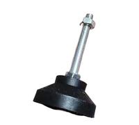AURVIX Pieds réglables pour Meubles Base de Tasse Fixe et réglable en Acier Inoxydable 304, diamètre D50, Meubles nivellement, 1/4 pièces(D50xM12x50,Red)
