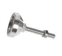 AURVIX Pieds réglables pour Meubles Machine-Outil à vis Fixe M6 M8 M10 M12, Tasse en Acier Inoxydable 304(D30xM10x50,4 PCS)