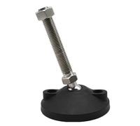 AURVIX Pieds réglables pour Meubles Pied de Tour réglable Dia 80mm, 1 à 4 pièces, Base pivotante de nivellement de Filetage articulée M8 M10 M12 M14 M16 M18 M20(D80xM18x100,4 Pcs)