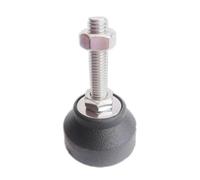 AURVIX Pieds réglables pour Meubles Support de Meuble en Acier Inoxydable 304, 2 pièces, Coussinet Pied Actif/Fixe M6/M8/M10/M12/M16 réglable(Fixed D50XM8X100)