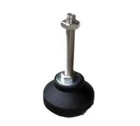 AURVIX Pieds réglables pour Meubles Vis à coupelle Fixe Tige plaquée, 4 pièces, Filetage de 40mm, pivotant Horizontal réglable M5/M6/M8/M10/M12(D40xM12x50)
