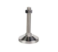 AURVIX Pieds réglables pour Meubles Vis Fixe D50 en Acier Inoxydable 304, 1 pièce, Robuste, réglable, équipement de Tasse, Support d'armoire, nivellement M8-M20(D50xM14x80)