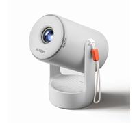 Aurzen E1 Mini Vidéoprojecteur Portable 720P HD Natif HDR10 avec Netflix | Projecteur Vidéo 1080P Supportée avec 180° Rotatif & Poignée de transport en corde, RétroProjecteur Home Cinéma/Extérieur
