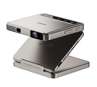 Aurzen Zip Tri-Fold Mini Vidéoprojecteur avec Batterie, Compatible 4K Projecteur Portable Cinéma Maison en Plein Autofocus&Correction Trapézoïdale Projecteur Bluetooth 5.4 pour Téléphone Portable/USB