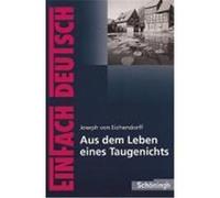 Aus dem Leben eines Taugenichts. Textausgabe Eichendorff, Joseph von (Auteur)