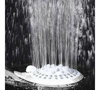 AUS Pommeau de douche haute pression à économie d'eau avec quatre modes, buse amovible en silicone, design anti-refoulement, connexion en laiton résistant aux fuites, longueur du tuyau 2 m