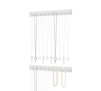 Ausalivan Support mural à suspendre pour collier, petit collier, support mural, crochets de bijoux en acrylique, support de rangement pour collier long, présentoir à suspendre dans un placard (2)