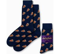 AUSCUFFLINKS Chaussettes pour lui | Chaussettes amusantes pour elle | Cadeau heureux pour papa | Chaussettes pour maman, Pizza, M