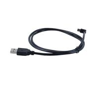 Ausi Câble USB vers mini USB de 1 m - Angle droit à 90° pour synchronisation et chargement des données, pour caméra embarquée, GPS, DVR, appareil photo numérique, manette PS3, courbure vers le haut